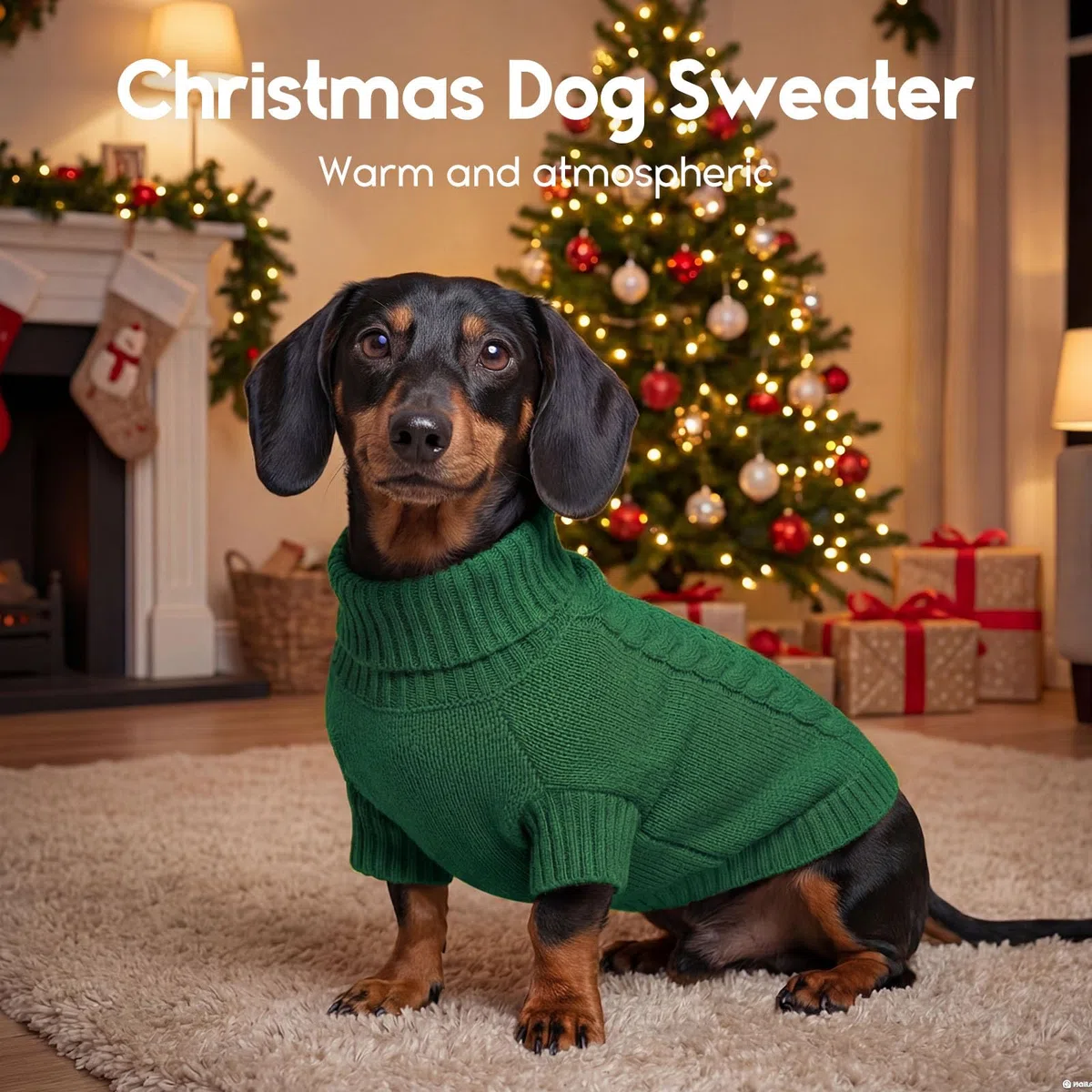 ASENKU Maglione Invernale Cane Felpa per Cani di Taglia Media, Maglioncino Cane con Collo Alto Abbigliamento Cappotto Pullover M
