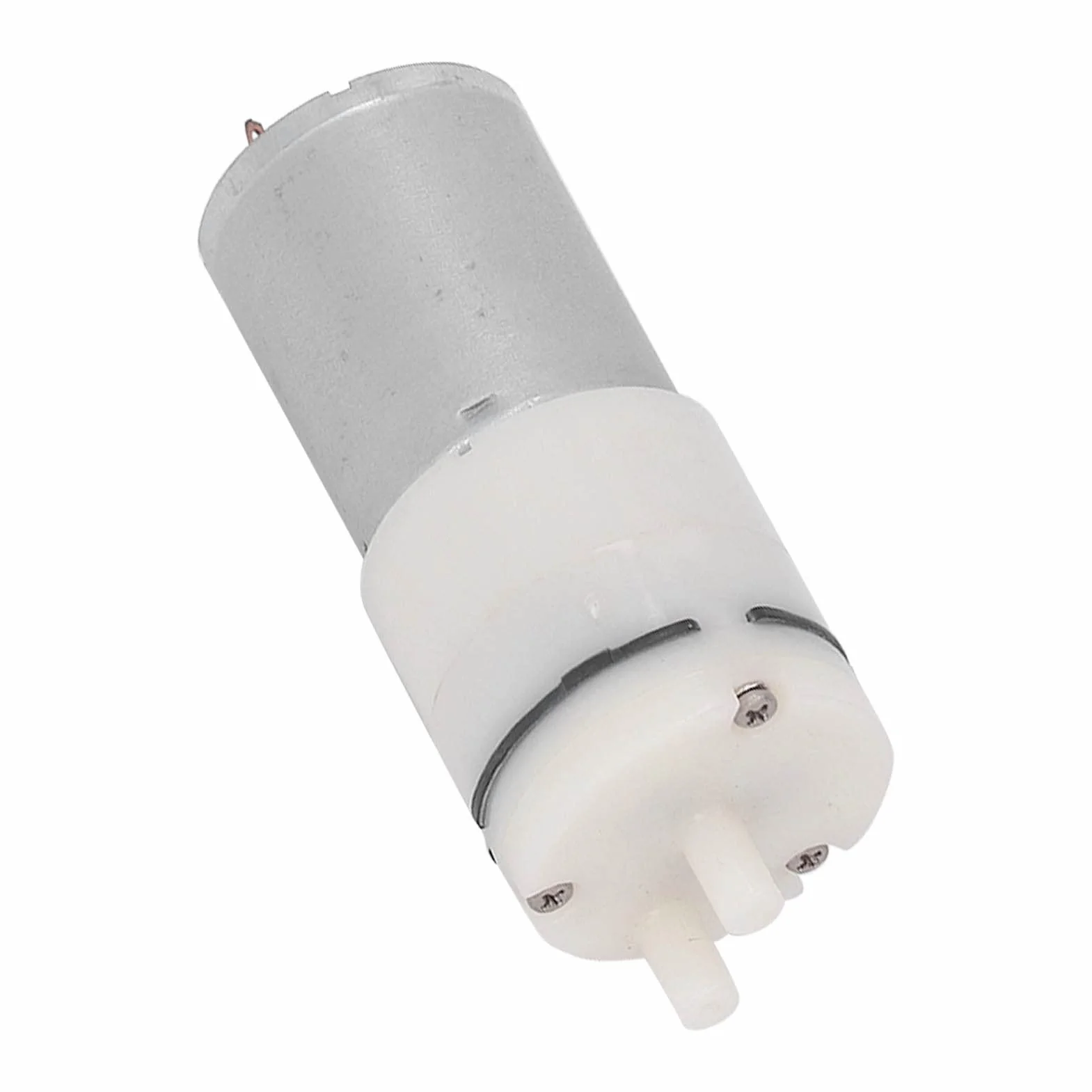 Pompa Aria Membrana 12V 30W 350 mmHg per Acquari <3S 100000 Cicli Bianco A Isolamento Basso Rumore Compact