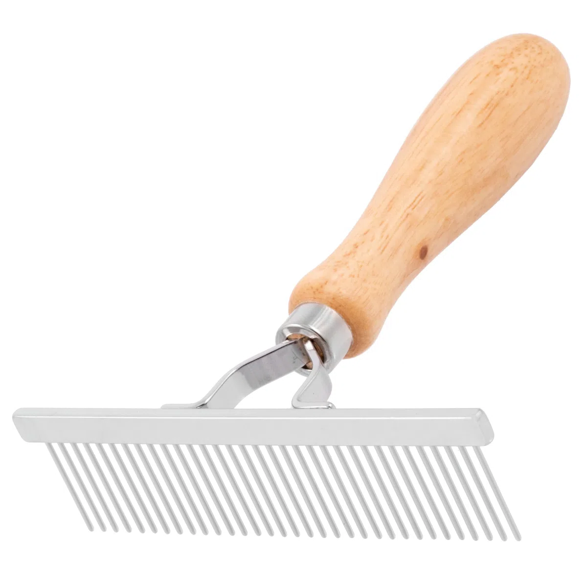 GROOM PROFESSIONAL Rastrello in legno per cani Perth Pin Undercoat Rake – Rastrello per la toelettatura del cane – perfetto per spazzolare via razze lunghe/doppio rivestimento – denti più lunghi per