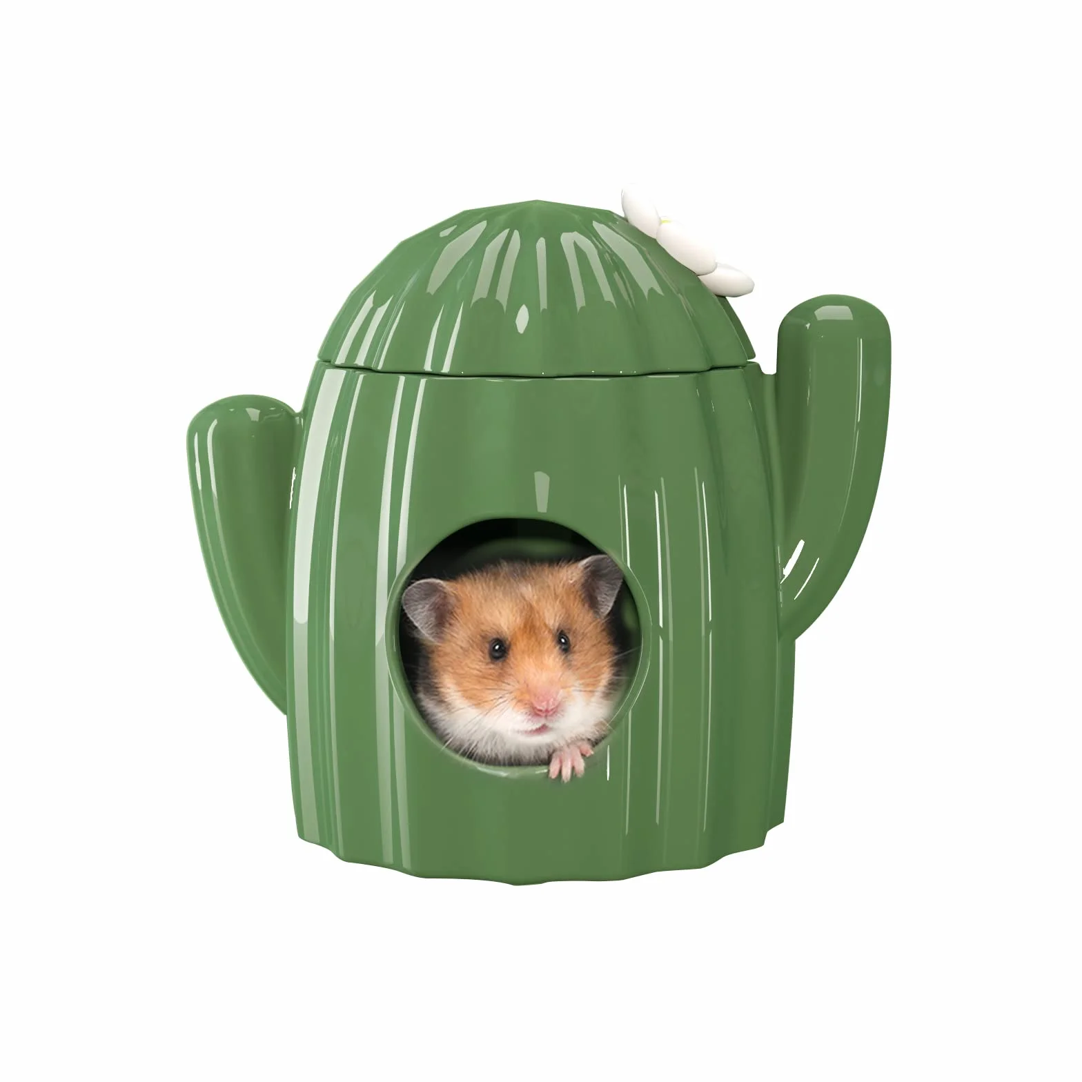 BUCATSTATE Casetta in Ceramica per Criceti, Masticabile Nascondiglio Casetta di per Cavie, Roditori, Tunnel per Animali Giocattoli Adatti A Topi, Furetti E Gerbilli