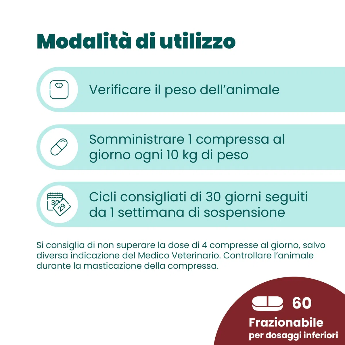 CAMON | Im-Modula, Alimento Complementare per Cani e Gatti, 60 Compresse da 1000mg, Supporto Sistema Immunitario