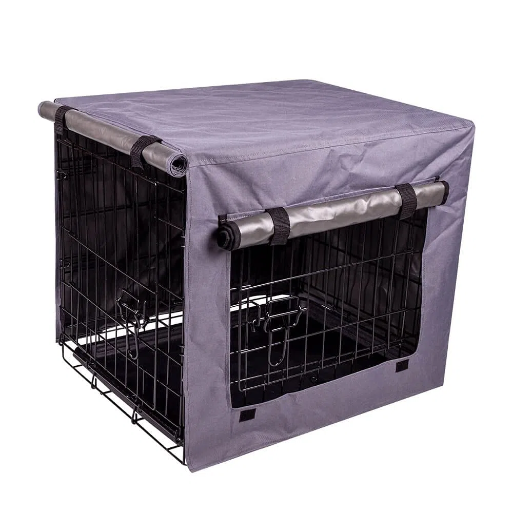allpetsolutions Copertura per gabbia per cani con tempo tranquillo e resistente antivento impermeabile per cuccia per animali domestici, adatta alla maggior parte delle casse per cani da 42"