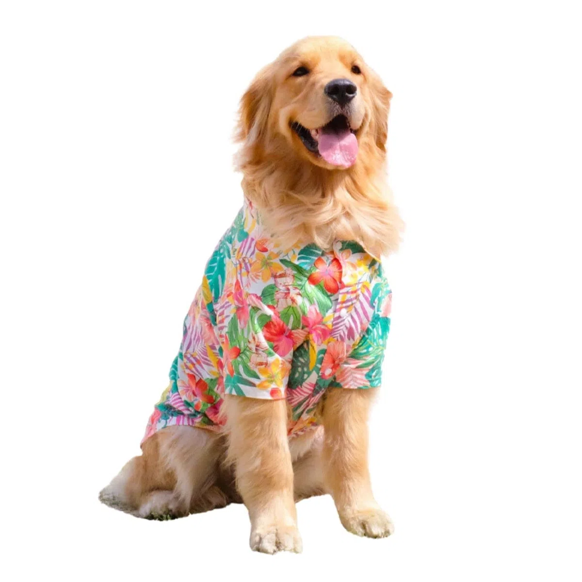 Camicie hawaiane per cani, magliette estive in cotone per cani di taglia media e grande, 8XL, rosso