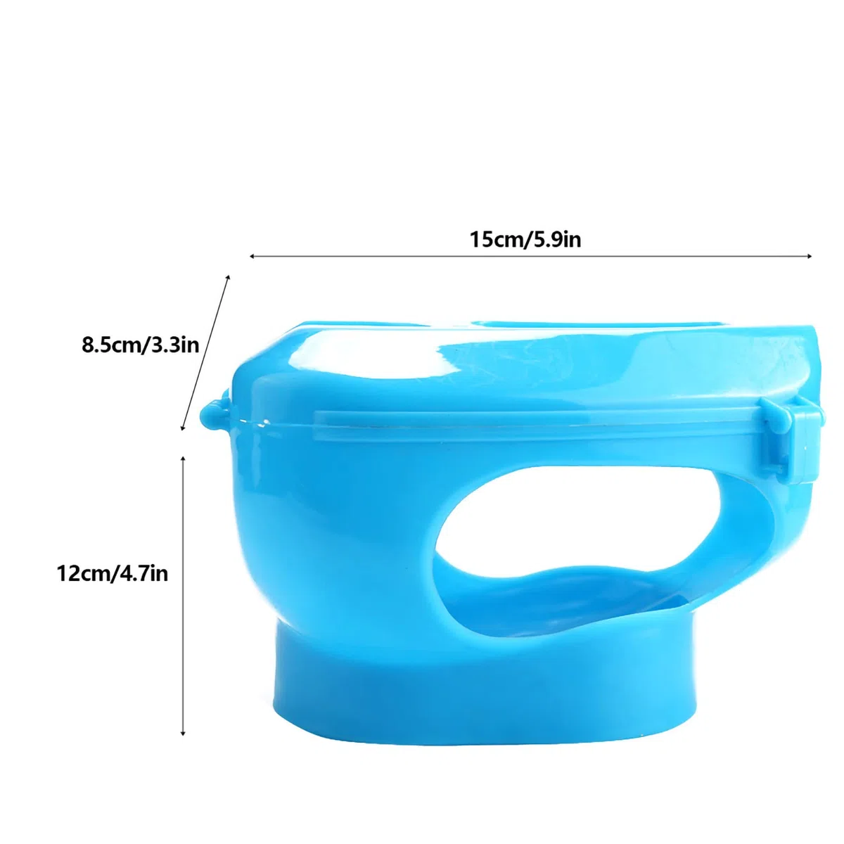 Porta di Piccioni di Plastica per Alimentazione a Iniezione con Supporto fisso: Fornitura di Uccelli Facile da Usare in Blu-non Tossico, Riutilizzabile e Robusto (BLUE)