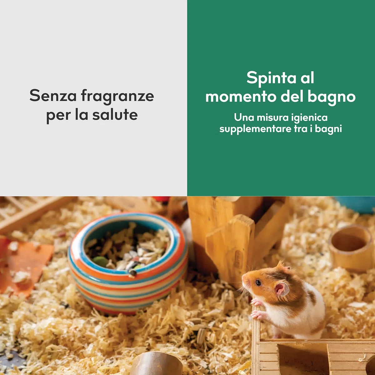 Spray Deodorante per Gabbie di Piccoli Animali – Formula Minerale Inodore – Rimuove l'Odore di Urina da Criceti, Conigli, Porcellini d'India – 266 ml