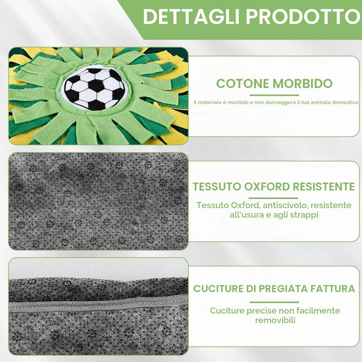 Molbory Tappeto da Fiuto per Cani di Grandi Dimensioni - Giocattolo Intelligente, Coperta Antiscivolo per Cani e Gatti, 73 x 50 cm