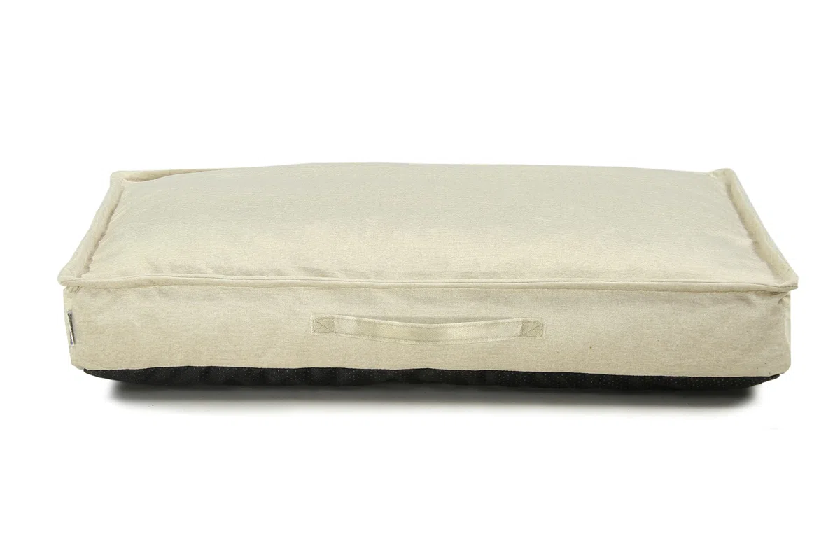 sesto senso Rivestimento di Ricambio di Alta qualità Rimovibile per Cane Gatto Chiusura Lampo Fondo Antiscivolo Monolith 02 M 70x50 Beige Ecru Avorio
