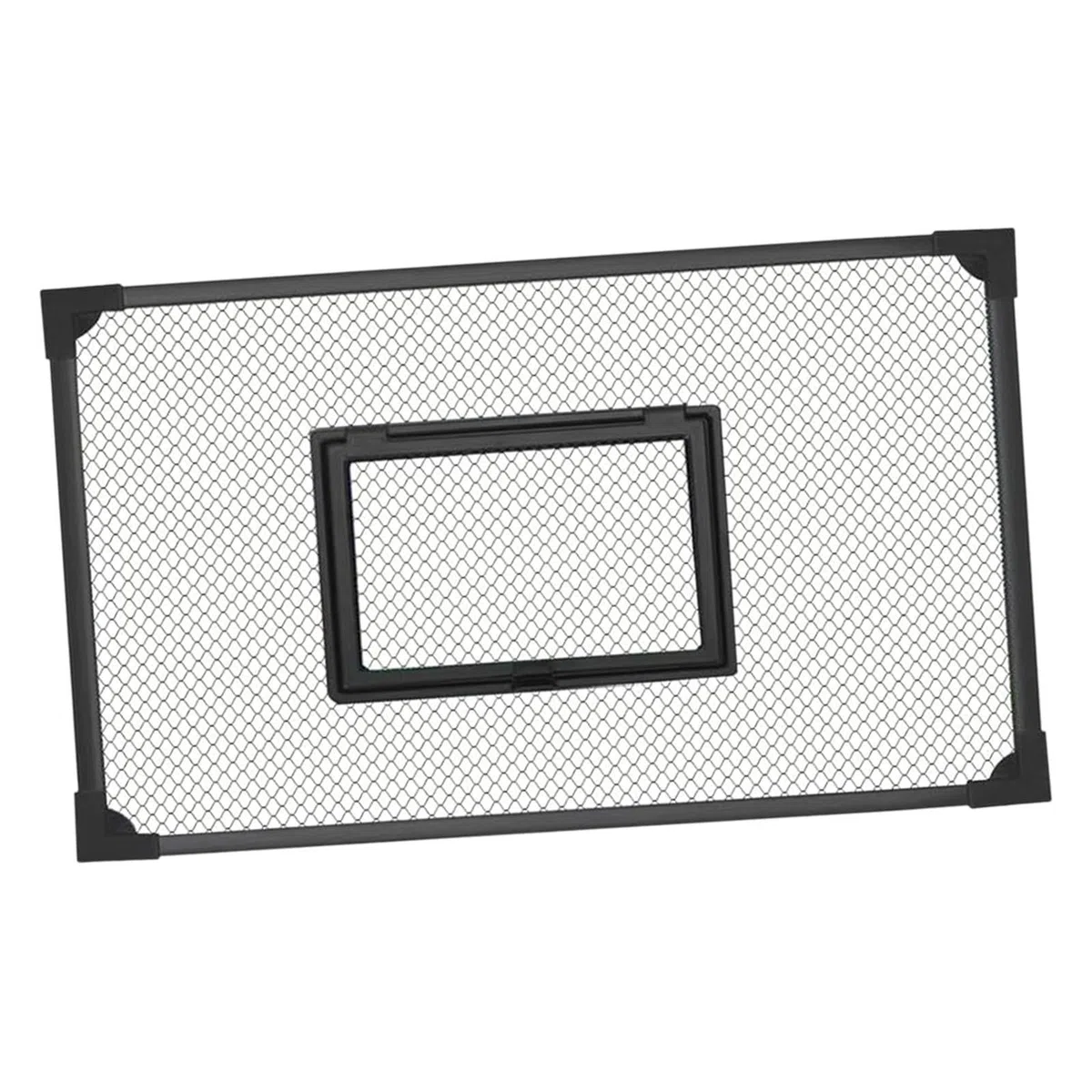 F Fityle Coperchio di Ricambio per Acquario, Auto-assemblaggio, Rete Anti-Salto, Accessori per Coperchio Acquario Nero, Multifunzione, Facile da installare, 60x30 Cm