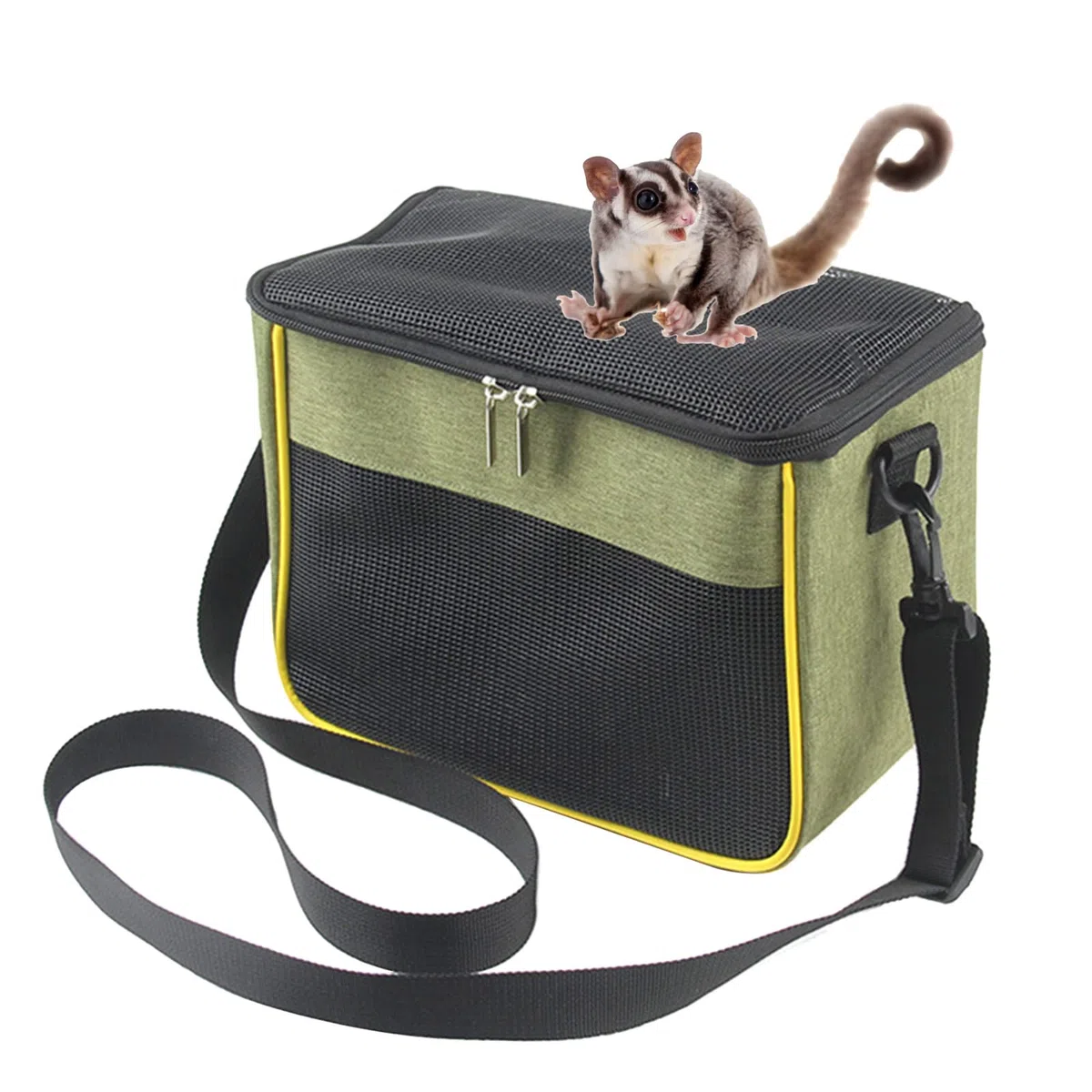 Piccolo animale domestico per con cinghia regolabile traspirante anteriore Mesh Carry Cage Per Conure Parrocchetto Golden Bear Criceto Gabbia Per Viaggi Piccolo