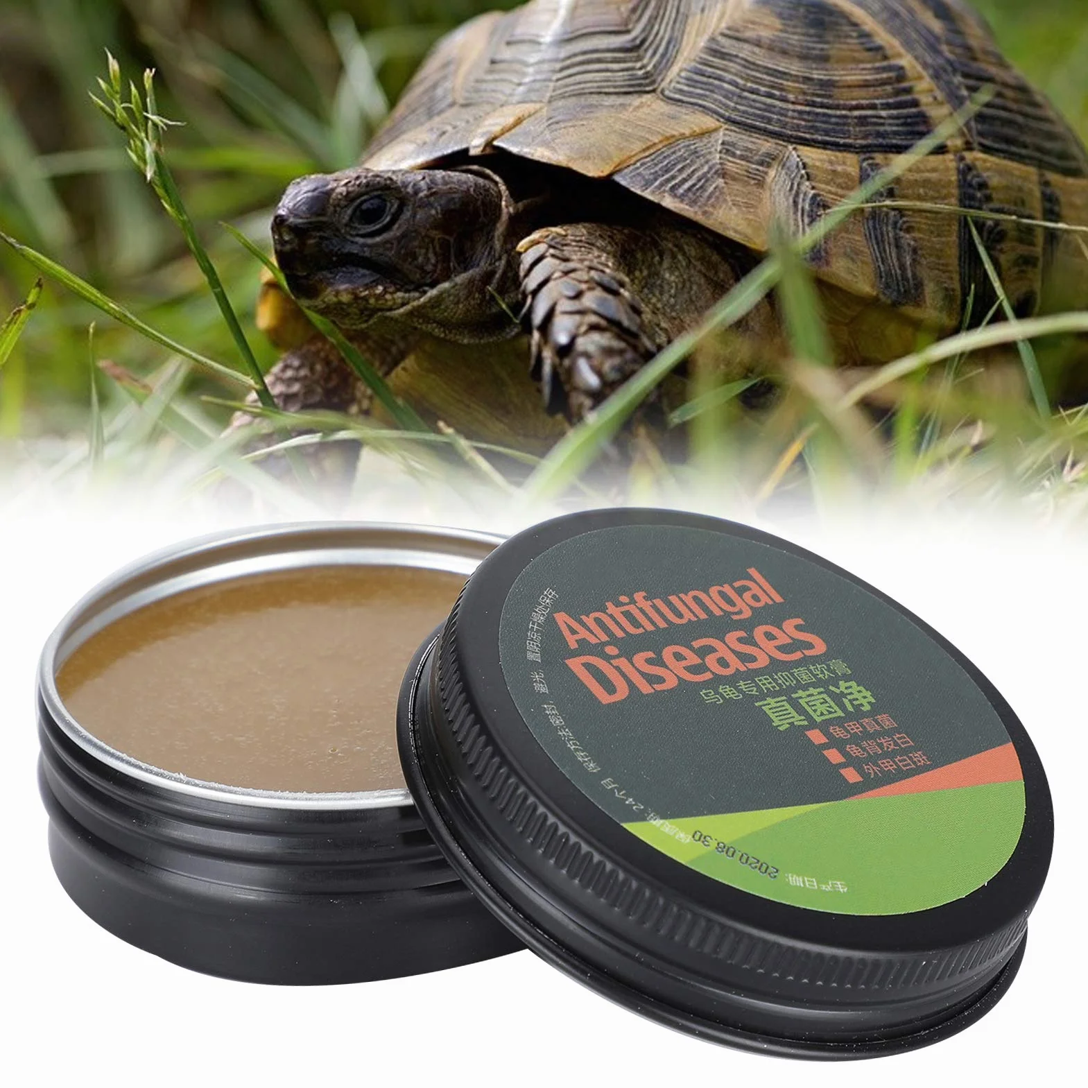 Crema Idratante Salva Tartaruga, Crema Antimicotica per la Cura delle Tartarughe Rimuovi la Macchia Bianca del Fungo Rimuovi per Balsamo Risparmiatore Tartaruga Tartaruga(Rete da funghi)