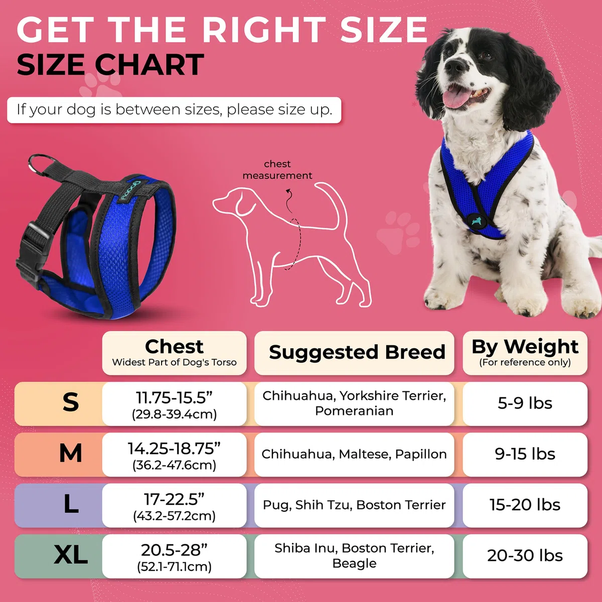Gooby Choke Free Comfort x Morbido Dog Harness