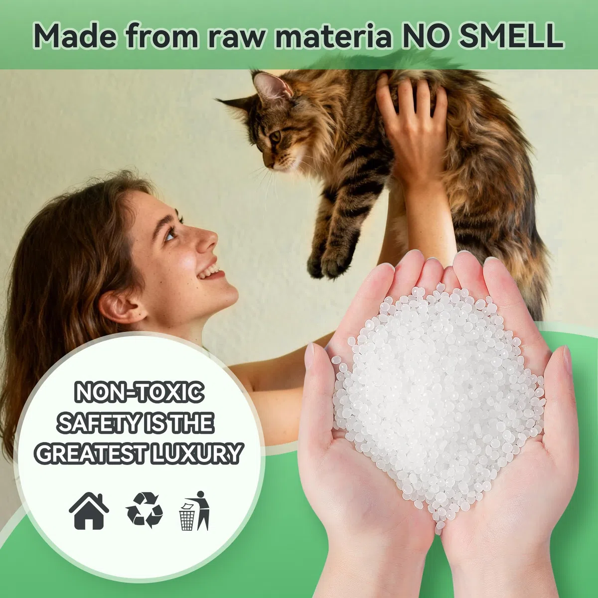 30 pezzi fodere per lettiera per gatti con coulisse, sacchetti resistenti ai graffi per lettiera piccola-L(94x45CM)