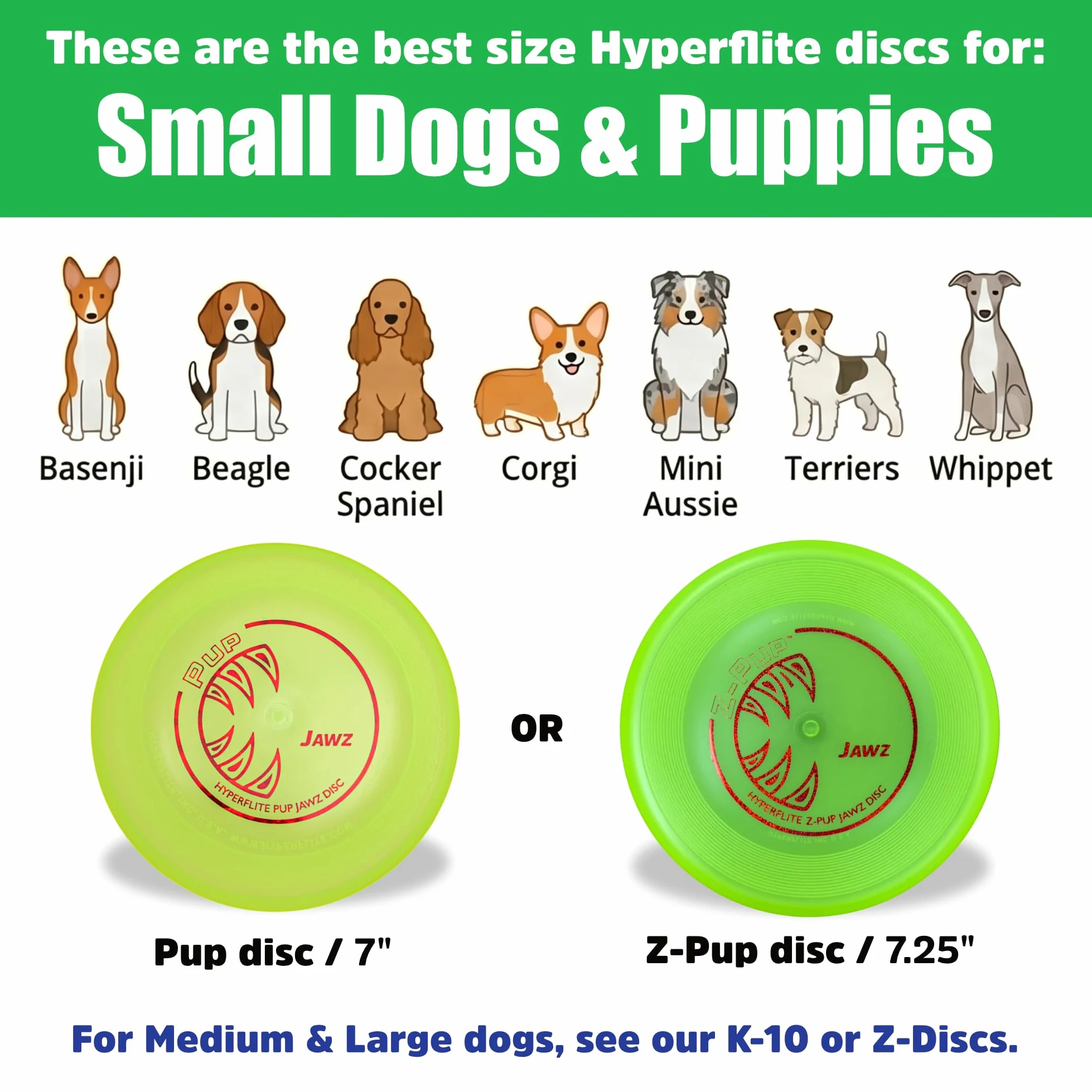 Hyperflite Jawz Pup, 7-Inch, Lemon-Lime by Hyperflite