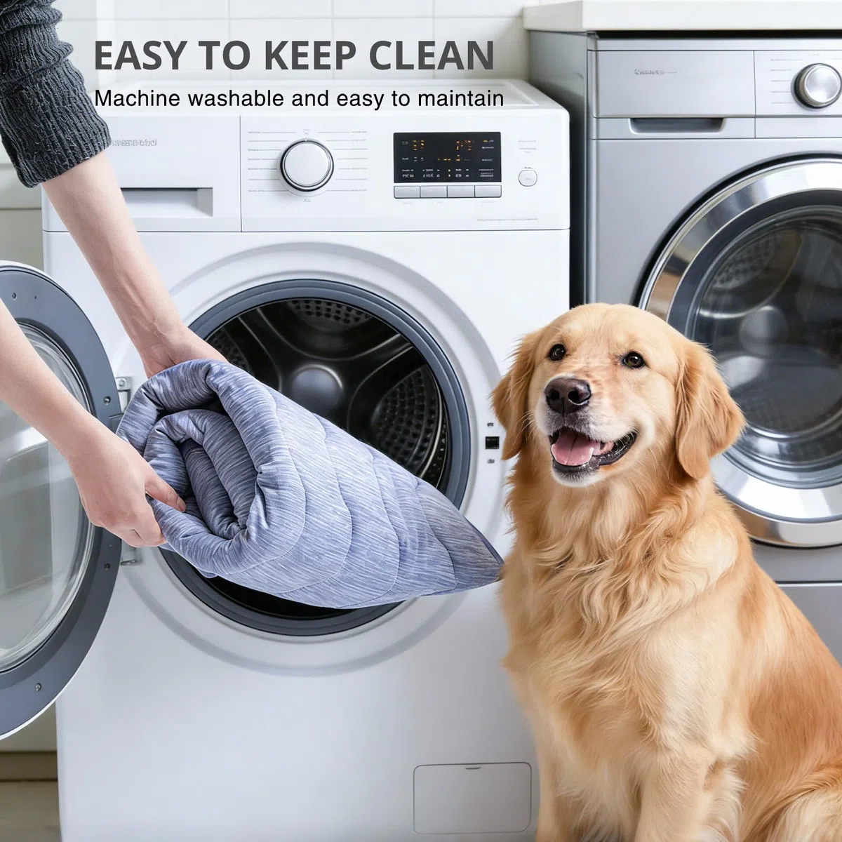 Tappetino refrigerante per cani, non c'è bisogno di congelare o refrigerare, tappetino auto-rinfrescante per cani e gatti - M