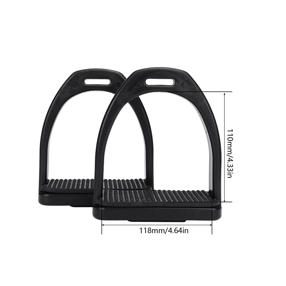 Staffe per Cavalli 2 Pezzi, staffe in plastica ad Alta Resistenza Staffe per Equitazione Antiscivolo Staffe per Equitazione Antiscivolo per Sella(L)