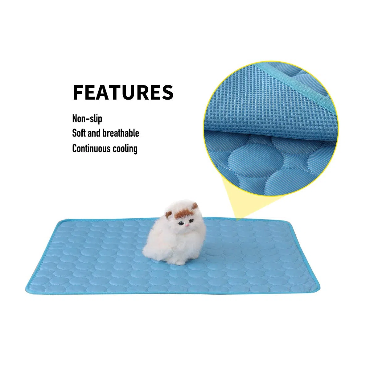 PETCUTE Tappetino Raffreddamento per Cani Cuscino Materasso del Canile Tappetino Rinfrescante per Cane Gatto Stuoia di Raffreddamento dell'animale Domestico