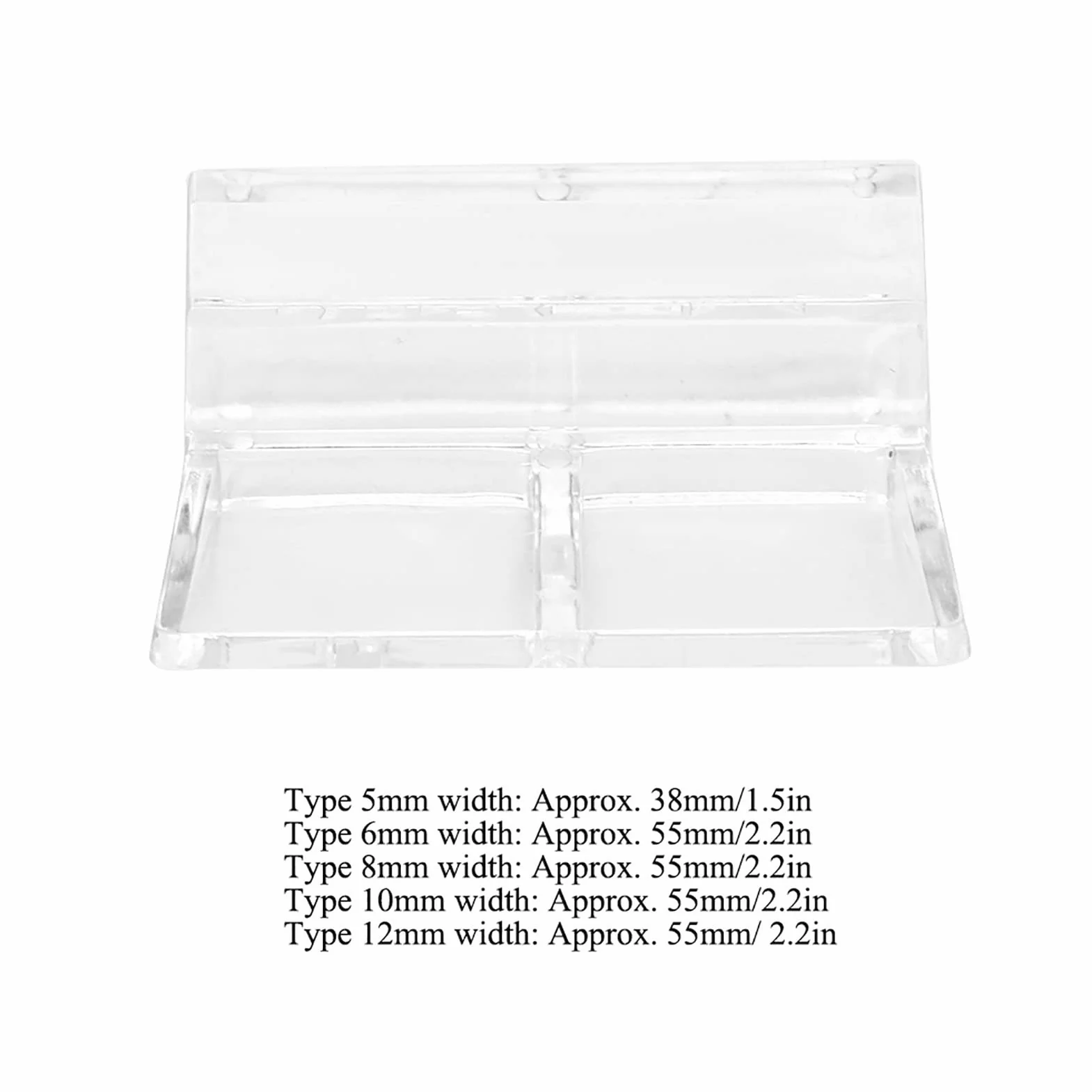 Akozon Accessorio per Morsetto di Supporto per Supporto per Clip in Acrilico con Copertura in Vetro da 20 Pezzi per Acquario (8mm)