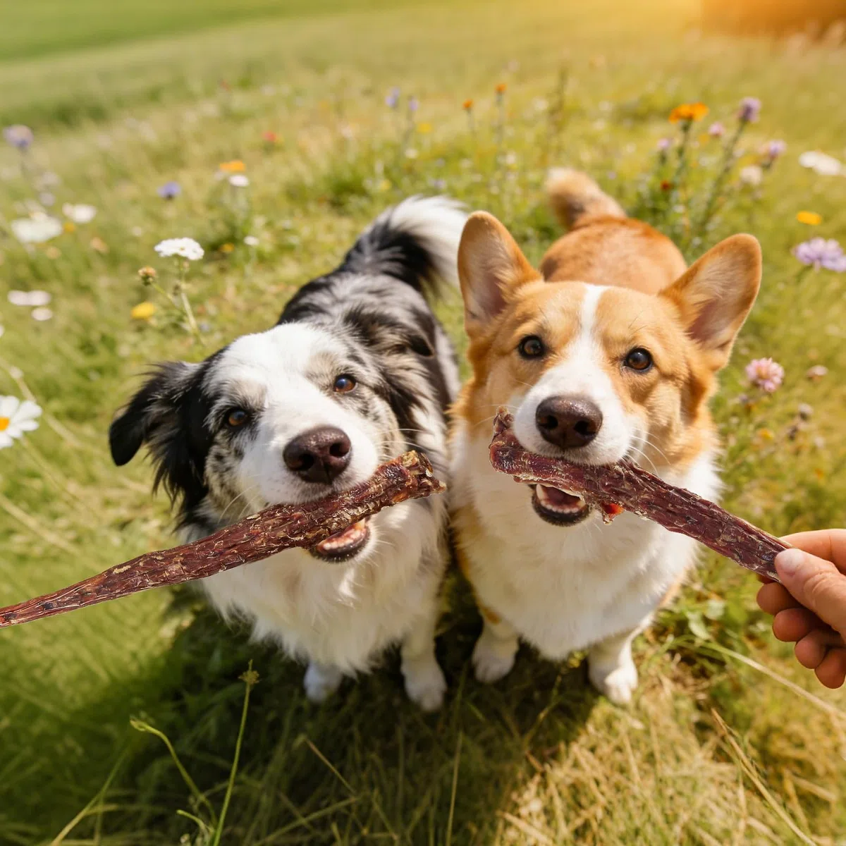 Buoni di coda di manzo naturali per cani - masticare dentale di lunga durata, senza pelle cruda e digeribile cane munge, manzo a base di erba con ingrediente unico (125g)