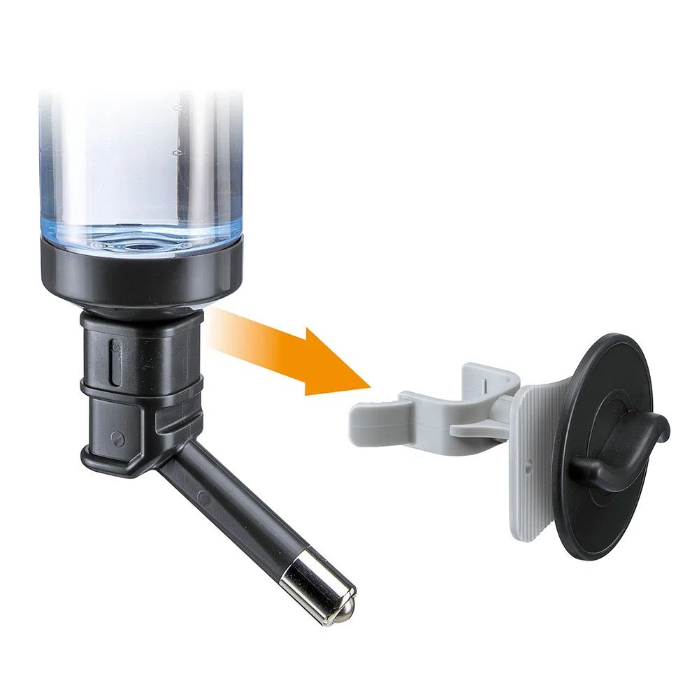 Ferplast Beverino acqua universale per trasportini per cani DRINKY DOG Dispenser 0,6 Litri d'acqua per cani, Scala graduata esterna, 7 x 11 x h 31 cm