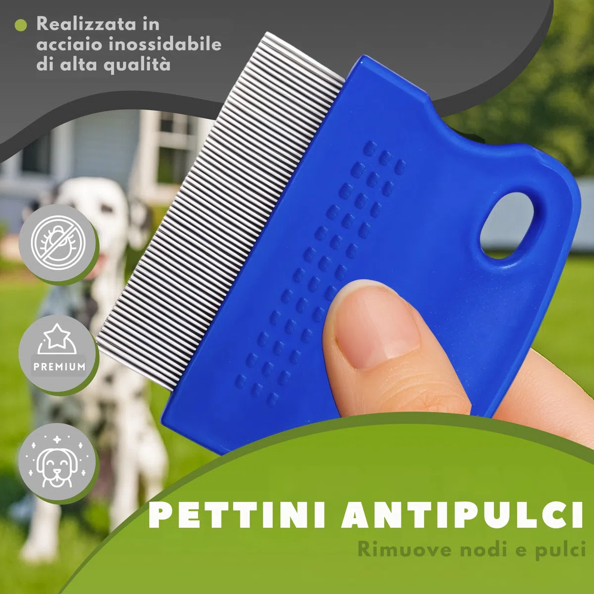 Kit per la toelettatura degli animali domestici BUDYX: pettini, spazzole, guanto per la toelettatura, tagliaunghie, lima per unghie, spazzolino da denti. Set per la toelettatura e l'igiene di cani