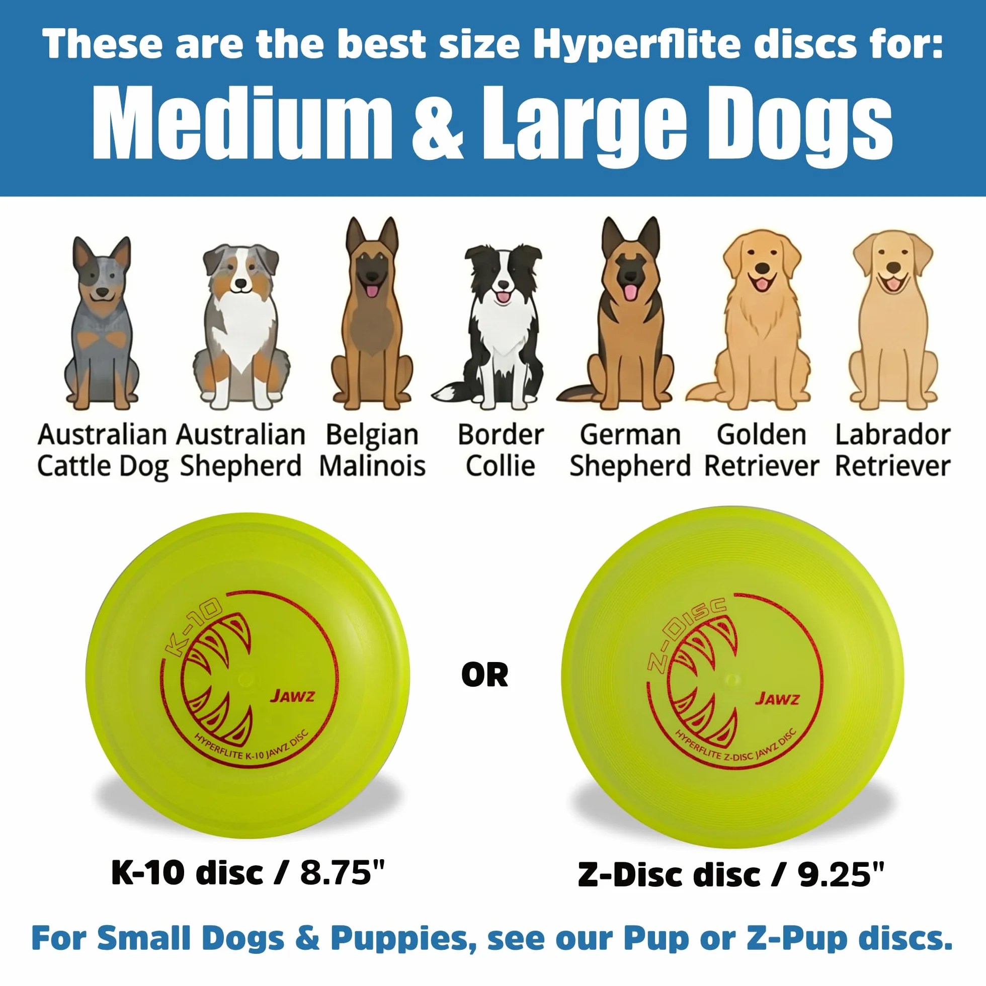 Hyperflite Jawz - Disco da lancio per canini, 22,2 cm, 145 g (Mango)