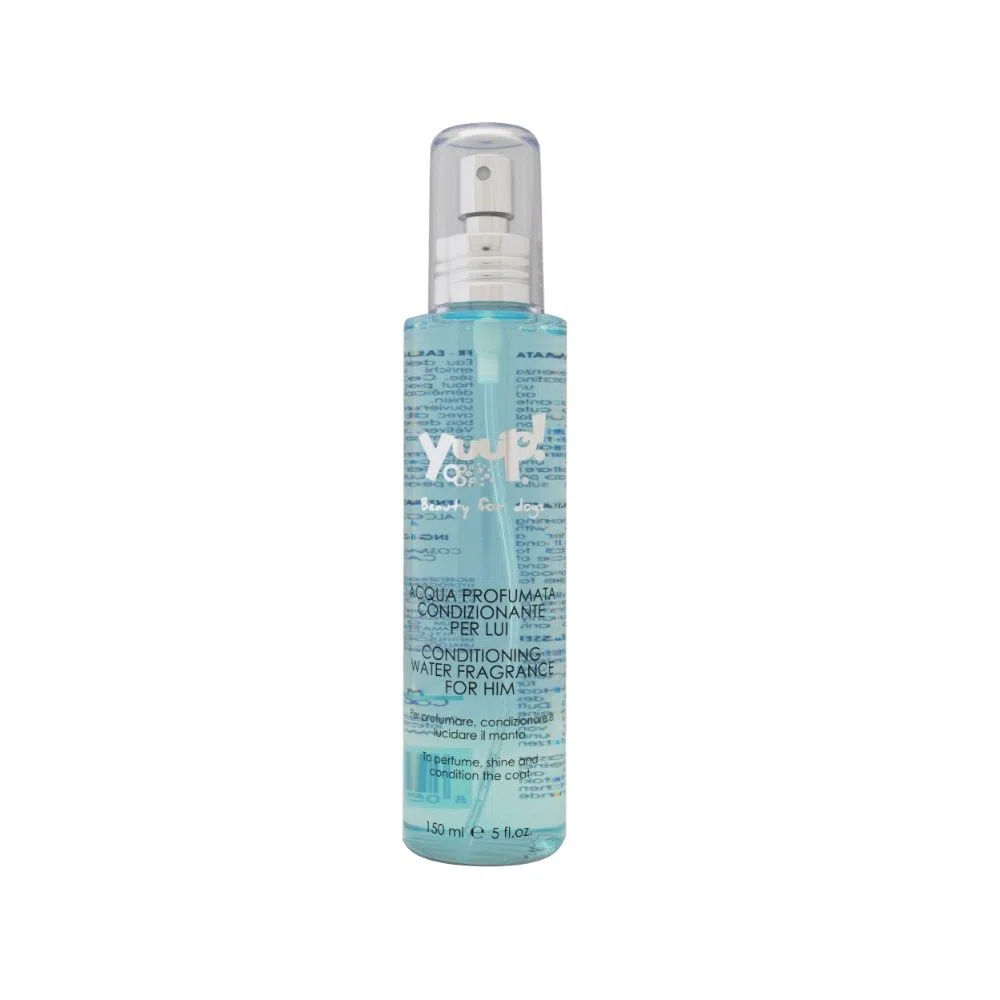 YUUP ACQUA PROFUMATA CONDIZIONANTE 150 ML - Acqua profumata condizionante spray per cani e gatti, in diverse versioni (per Lui)