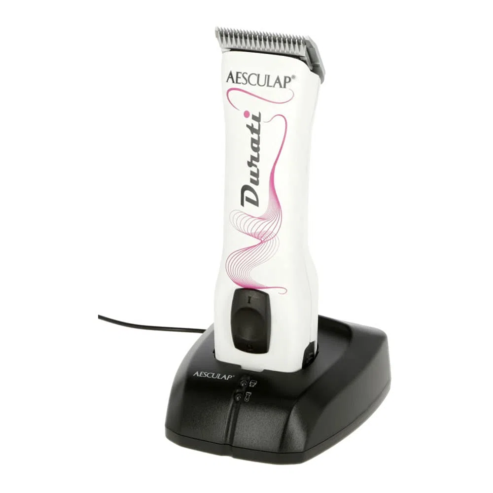 Kerbl XT436-WP Aesculap Durati - Affettatrice a batteria, con 2 batterie, colore: Bianco
