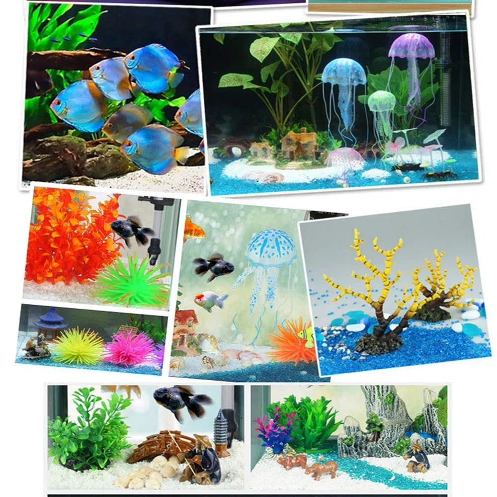 0,5 kg di Pietre di Vetro Decorate per Acquario, Irregolari, Pietre Artificiali smaltate per Acquario, Acquario, Giardino, riempitivo per vasi, Piante grasse (Rosso)