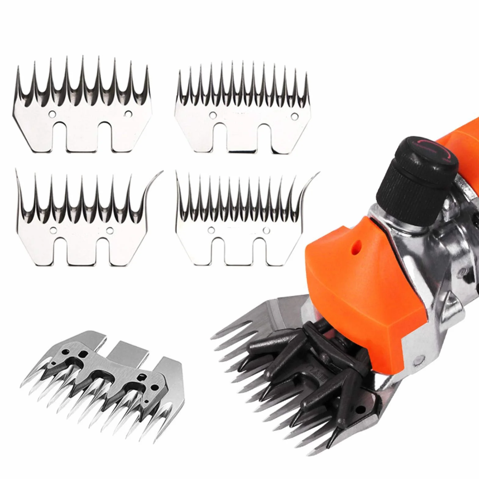 Lame Dritte A 13 Denti, Lame Per Cesoie In Acciaio Inox, Lame Professionali Per Pecore E Capre E Lame Per Rasoi
