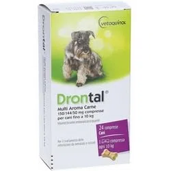 Drontal Cane Multi Aroma Carne (24 CPR) – Combatte i parassiti intestinali