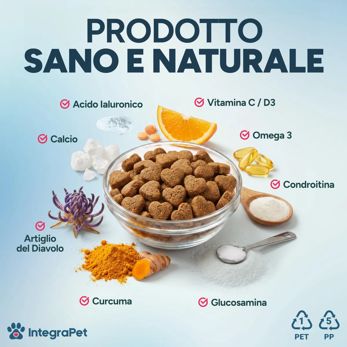 Integratore Articolazioni per Cani – Integratori Articolazioni Cani con Collagene e Magnesio, Glucosamina e Acido Ialuronico, 120 Snack Masticabili per Mobilità e Ossa