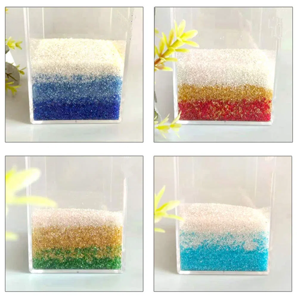 0,5 kg di Pietre di Vetro Decorate per Acquario, Irregolari, Pietre Artificiali smaltate per Acquario, Acquario, Giardino, riempitivo per vasi, Piante grasse (Rosso)