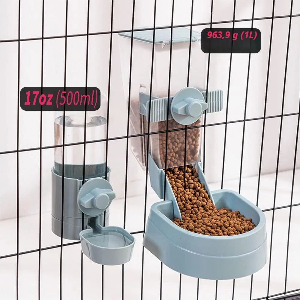 Dispenser per acqua per conigli senza perdite da 17 once, ciotola per acqua senza gocciolio per cavie, criceti, cincillà, furetti e piccoli animali