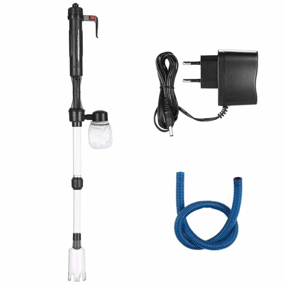 Alnicov Electric Aquarium Fish Tank Sand Gravel Cleaner Automatic Water Changer Extendable Tube Syphon Filter Pump Vacuum