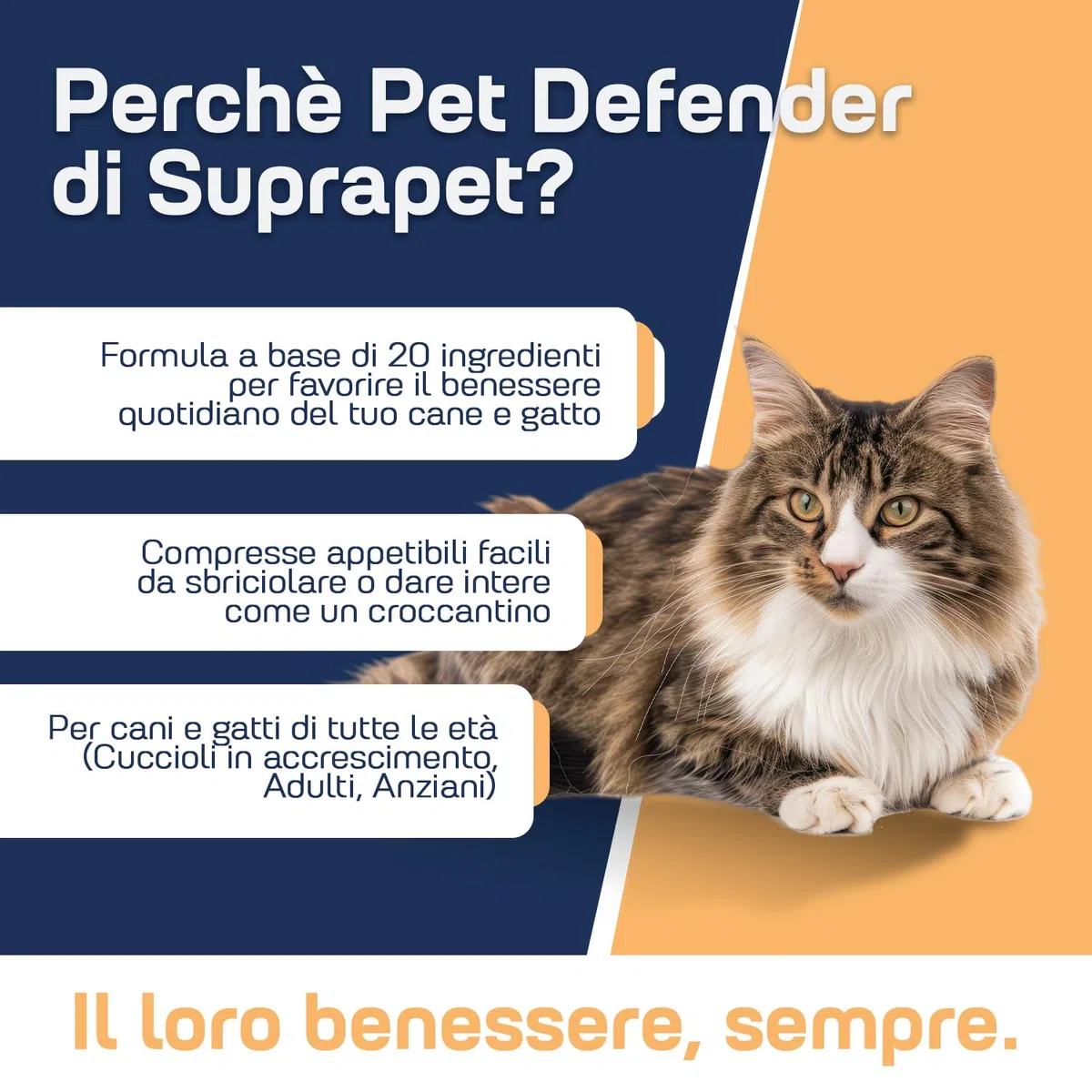 Multivitaminico per Cani e Gatti - 90 Compresse Appetibili Con 13 Vitamine, 6 Minerali, Aminoacidi e Taurina - Integratore per Tutte le Taglie ed Età