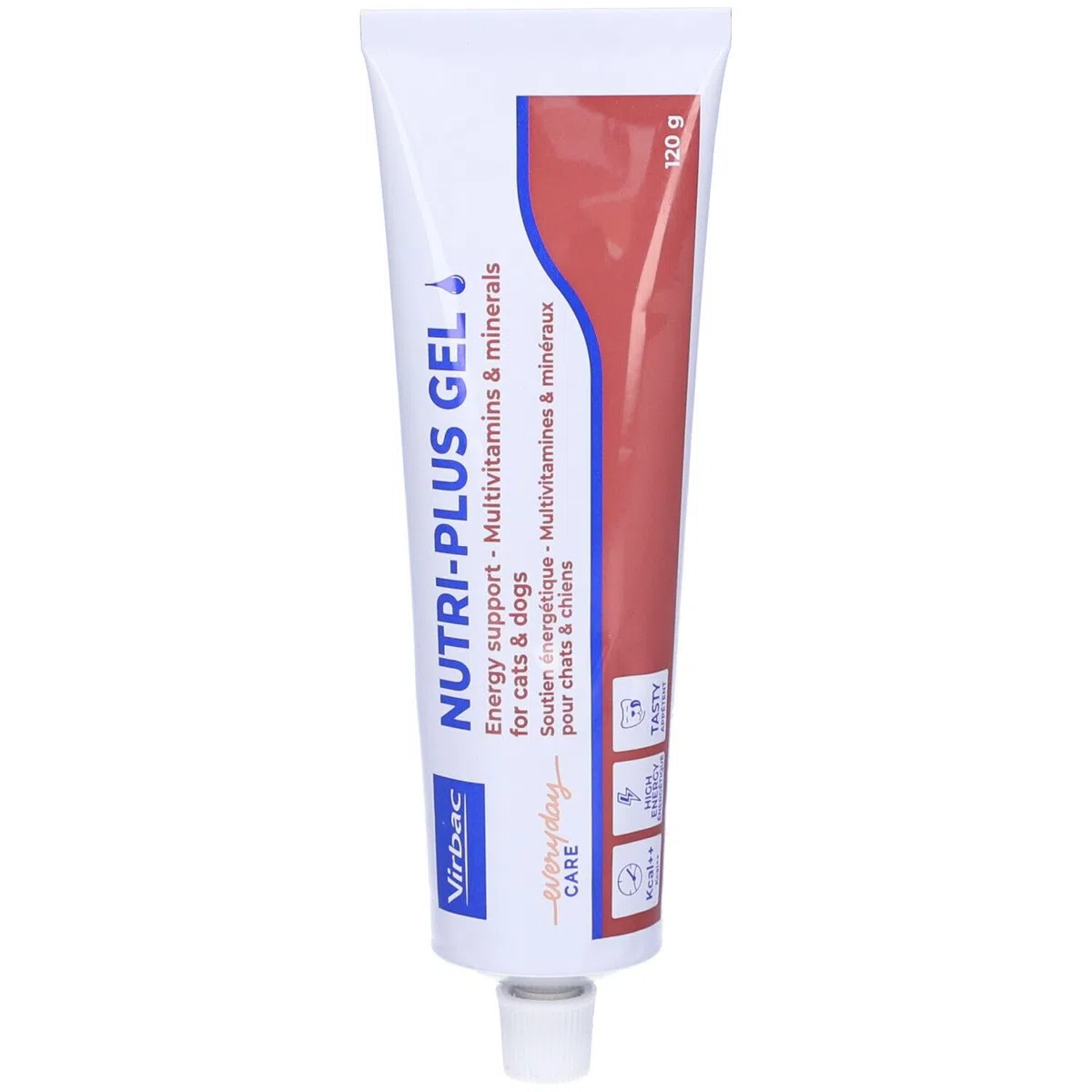 Virbac Nutri-Plus Gel | 120 g | Alimento complementare per cani e gatti per l'integrazione nutrizionale e la convalescenza | Stimolante dell'appetito, vettore energetico altamente concentrato