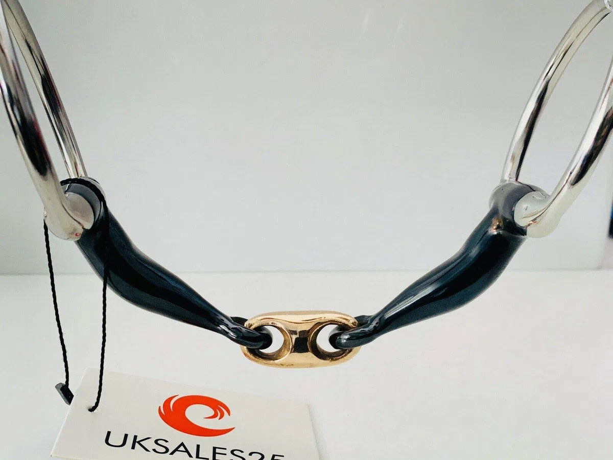 Sweet Iron Eggbutt - Punta per cavalli, con losanga in rame (6,0 pollici)