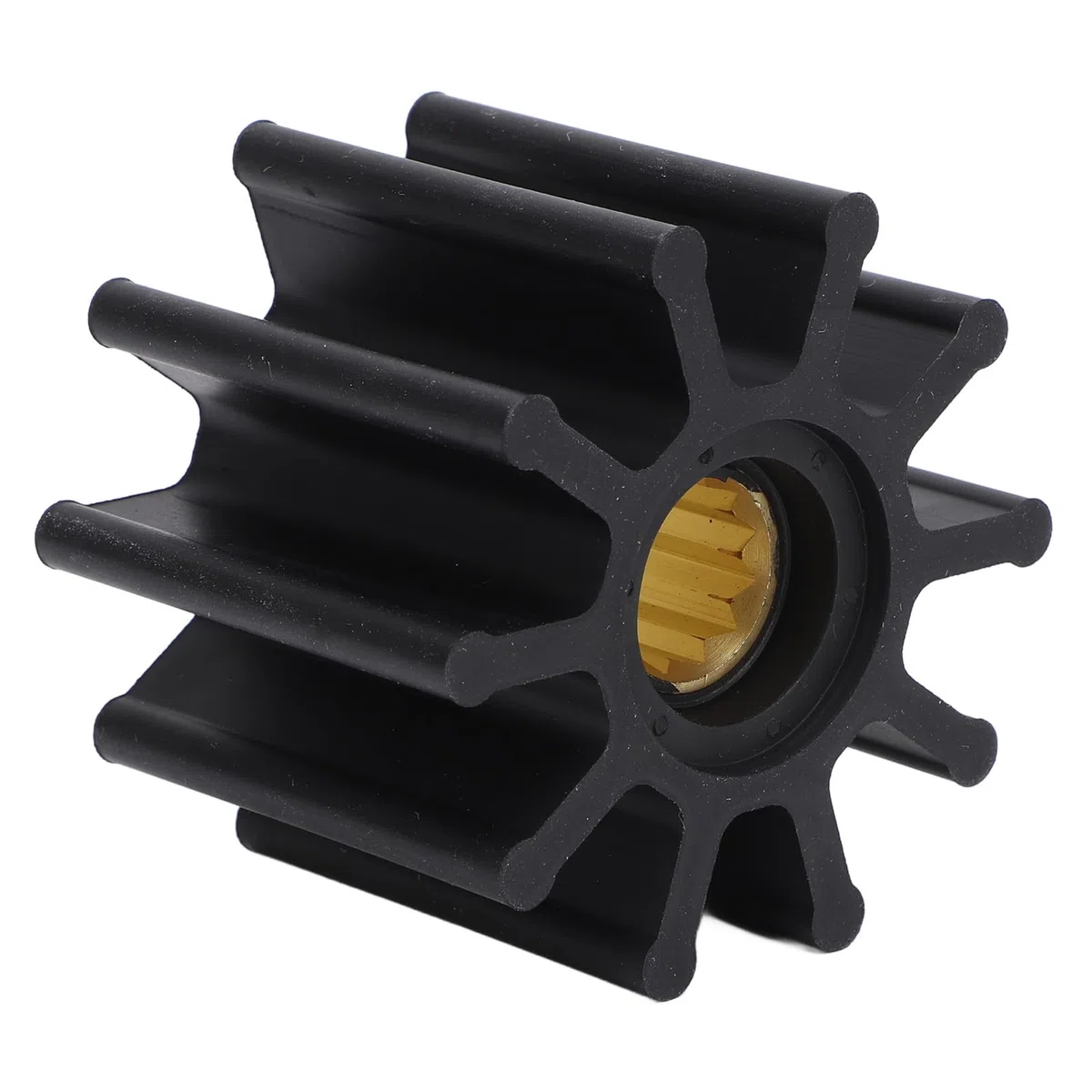 Cocoarm Girante della Pompa dell'acqua Girante della Pompa dell'acqua del Motore Fuoribordo in Gomma e Metallo 10 Pale 12 Denti con Guarnizione 65 Mm X 50 Mm per Ricostruzione del Motore della