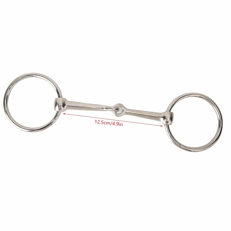 Filetto, Filetto in Ferro O Ring Filetto a Bocca Snodata Cava Filetto per Cavallo Filetto per Cavalli Filetto Medio per Equitazione per Forniture Equestri