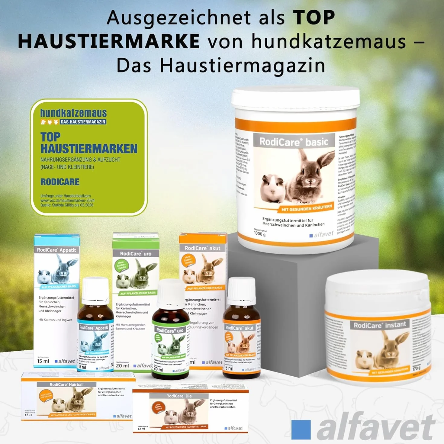 Alfavet RodiCare Hairball (3 x 12 ml) – Supporto nutrizionale per l’eliminazione naturale dei boli di pelo in conigli nani e porcellini d’India – con siringa dosatrice
