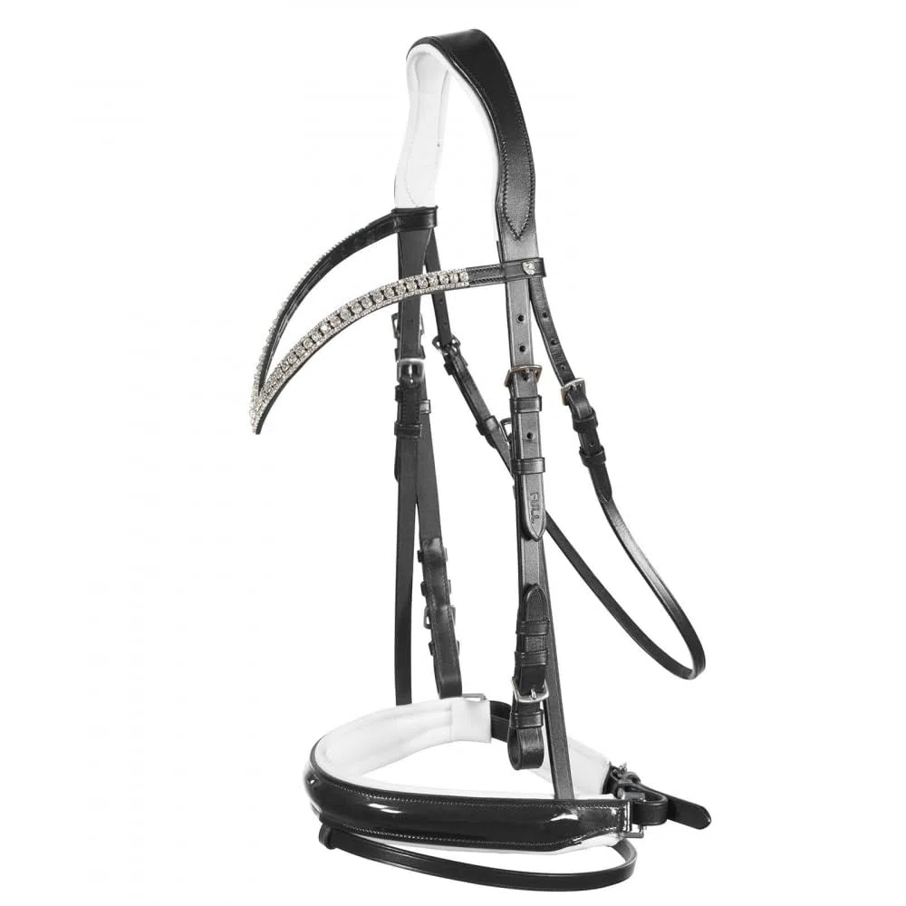 HORZE Grayson Briglia Anatomica, Nero, F