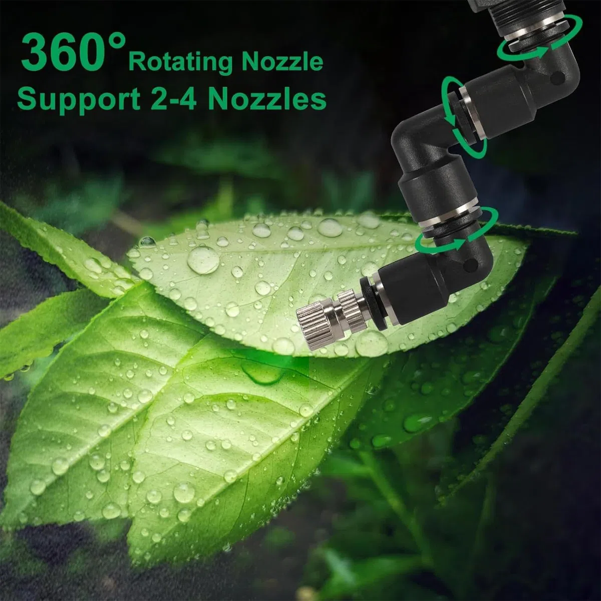 Umidificatore per terrario, nebulizzatore automatico per rettili, con ugelli spray regolabili con timer, di silenziosa per vivario, lucertola, serpente, anfibi, uso serbatoio, 11,4 x 5