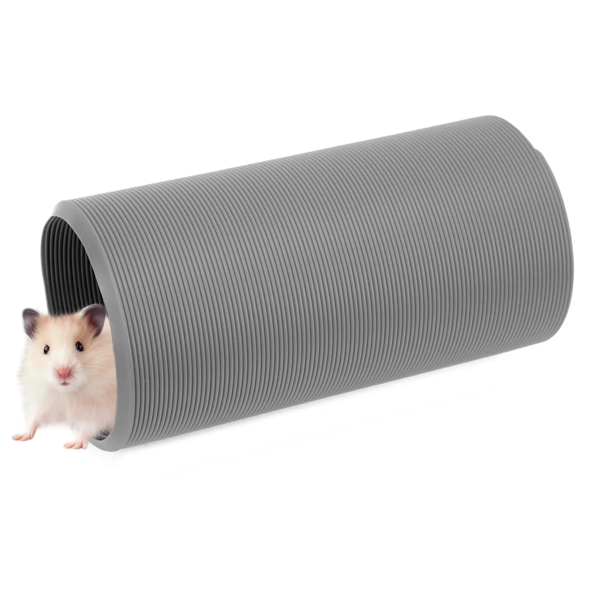Tunnel Retrattile per Animali Domestici, Tunnel per Criceti Giocattolo Espandibile e Pieghevole per Gabbia, 10 cm Accessorio Gabbia per Criceti, per Cincillà, Ratti, Conigli Nani