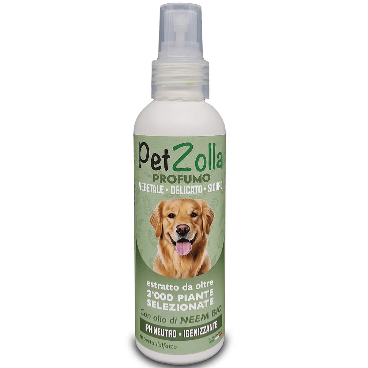 Profumo per cani lunga durata con olio di neem, timo e argan 150ml, profumo cane naturale a ph neutro sicuro anche per cuccioli, profumo cani professionale - Made in italy