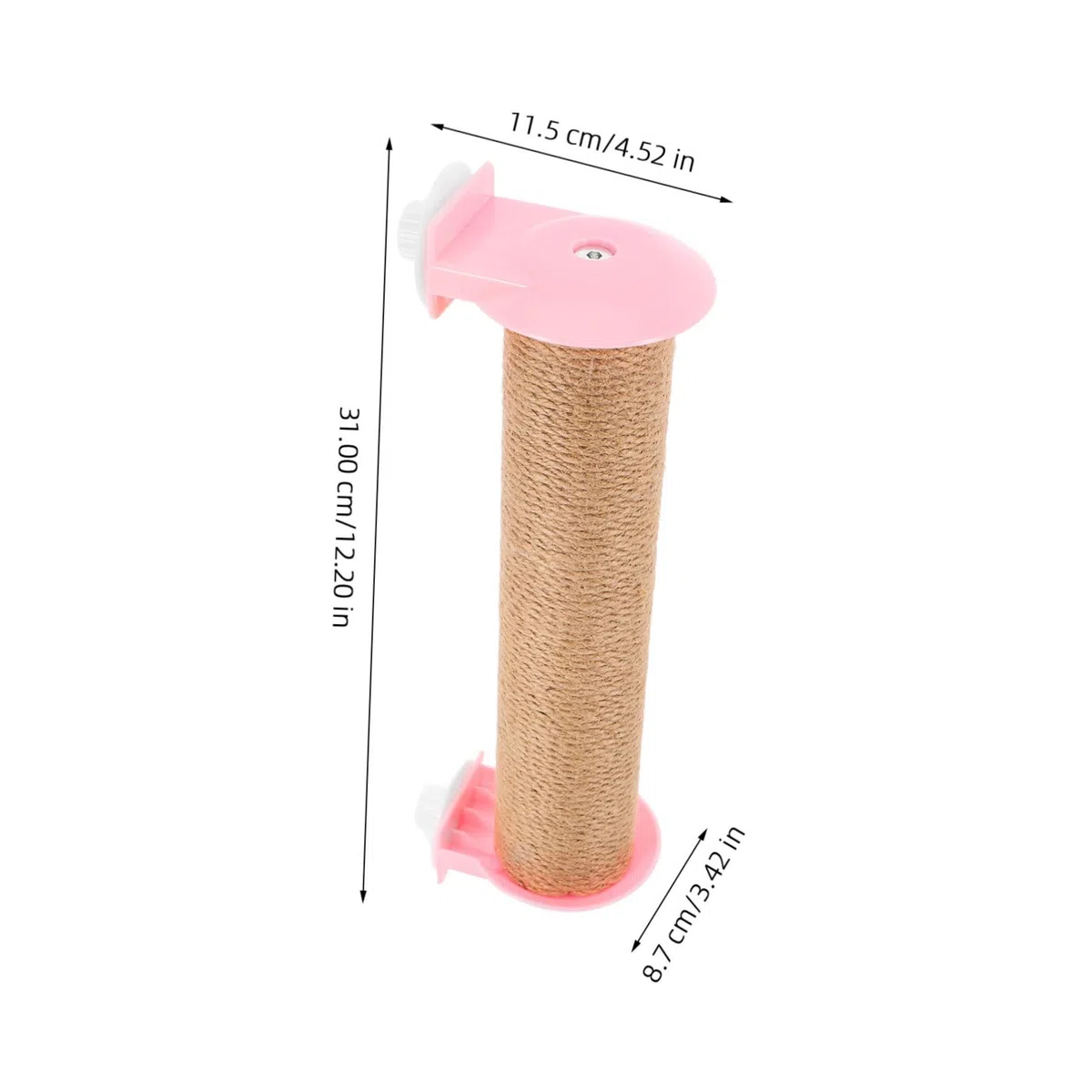 Sosoport Ricambio Tiragraffi Multifunzionale in Corda di Juta Rosa per Gatti Compatibile Gabbia per Uso Indoor e Gatti Piccoli