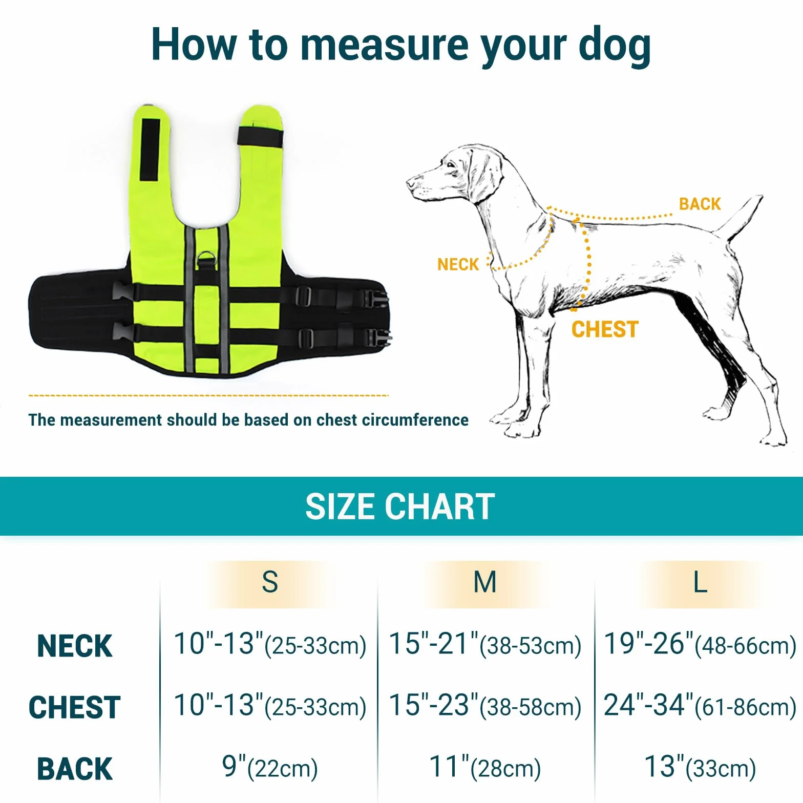 Namsan Giubbotto di Salvataggio per Cani Regolabile Salvagente Cane con Striscia Riflettente Verde - M