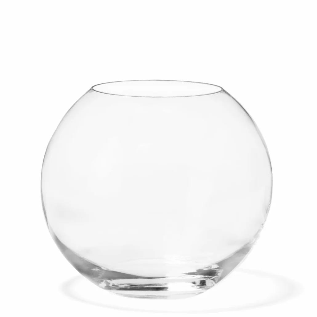 Trade Shop - Ampolla Boccia per Pesci in Vetro 25 Cm Acquario Pesce Rosso Centro Tavola Casa