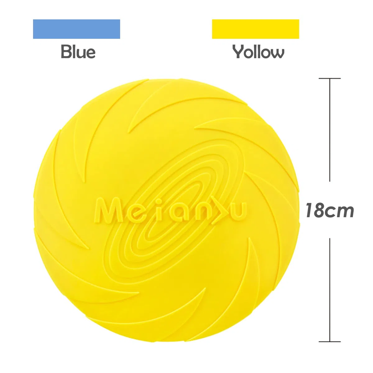 2 Pezzi Frisbee per CaniFrisbea, Giocattoli per Addestramento e Giochi Outdoor