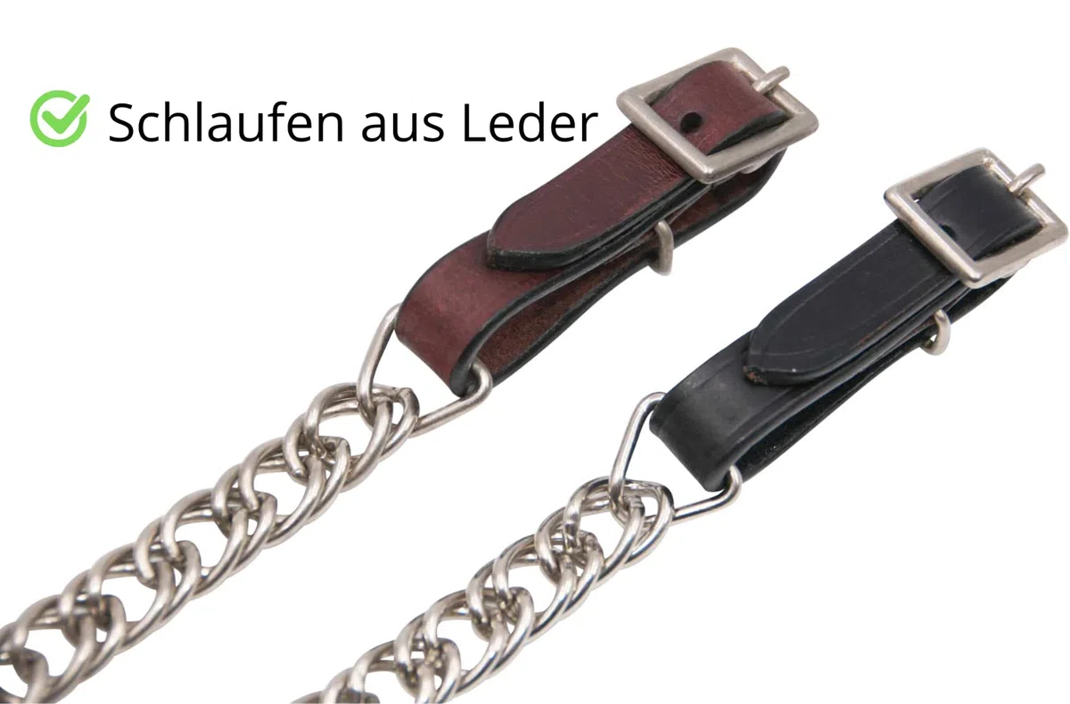 Amesbichler - Sottogola con passanti in pelle per bacchetta, equitazione western