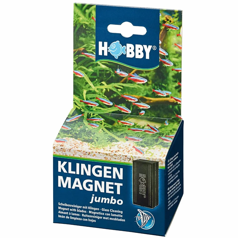 Hobby 61650 Magnete con lame per acquari, Nero